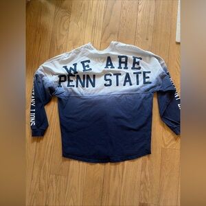 Penn State Nittany Lions Spirit Jersey Oversized Women's Ombre Shirt Large